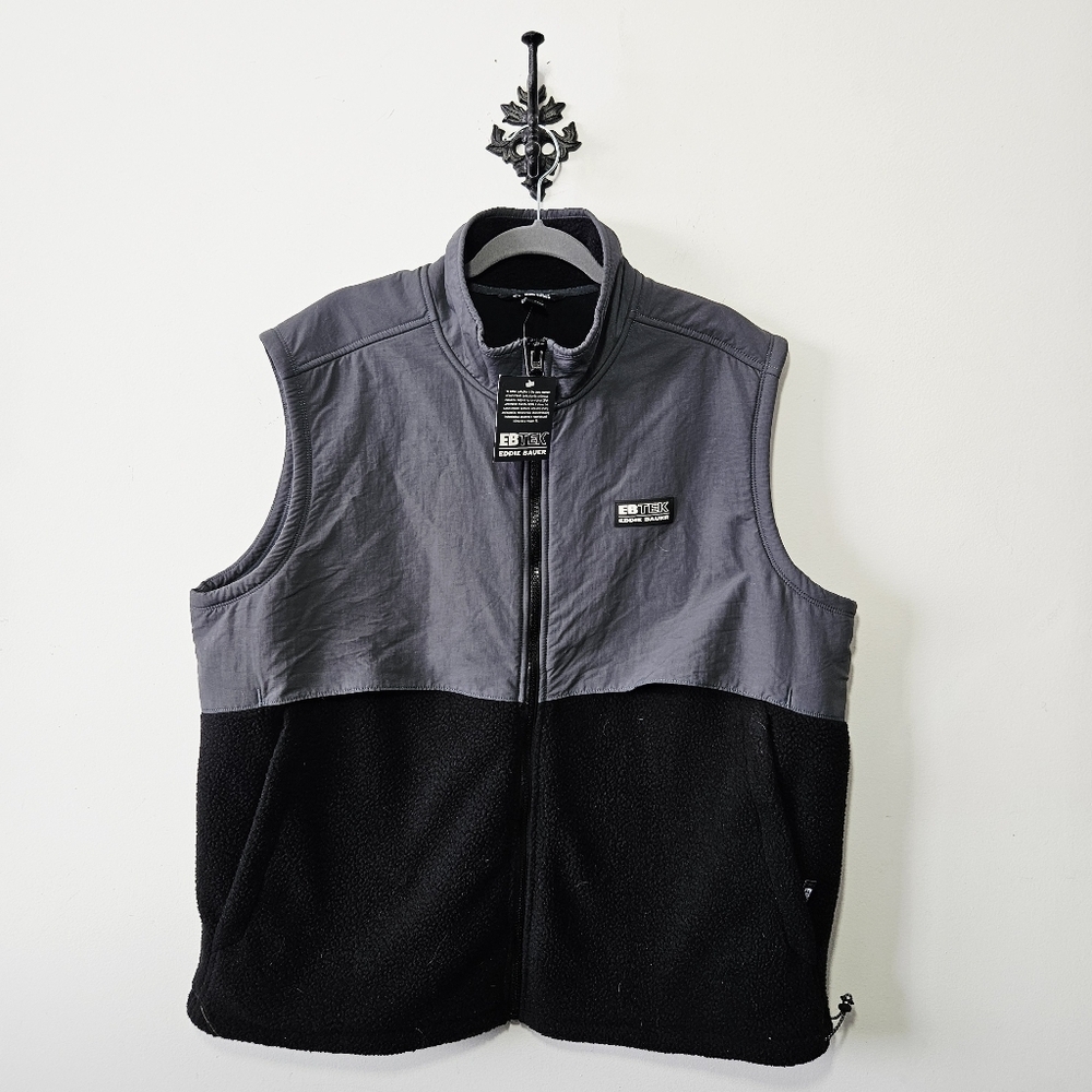 NWT Eddie Bauer EBTEK Fleece Vest Size 2XL Full Zip New
